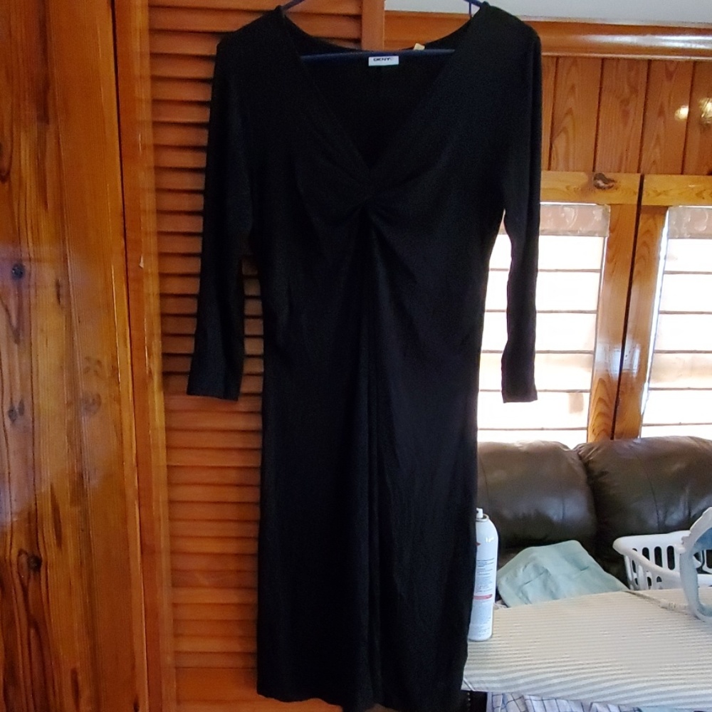 Long sleeve black dress